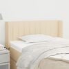 vidaXL T&ecirc;te de lit avec oreilles Cr&egrave;me 83x16x78/88 cm Tissu