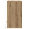 vidaXL Armoire de chevet LED 2 pcs ch&ecirc;ne artisanal 38 x 34 x 61 cm