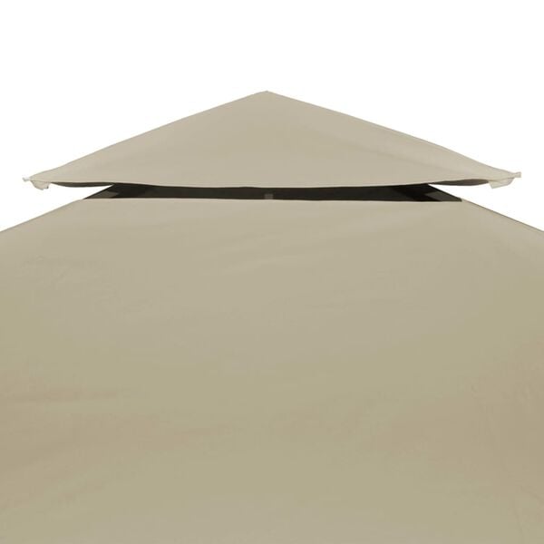 vidaXL Recouvrement de remplacement d'auvent 310 g/m&sup2; Beige 3 x 4 m