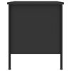 vidaXL Tables de chevet 2 pcs noir 40x42x50 cm bois d&rsquo;ing&eacute;nierie