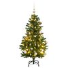 vidaXL Sapin de No&euml;l artificiel articul&eacute; 150 LED et boules 120 cm