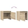 vidaXL Tables de chevet 2 pcs ch&ecirc;ne sonoma bois d'ing&eacute;nierie