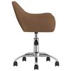 vidaXL Chaise pivotante de bureau Marron Tissu