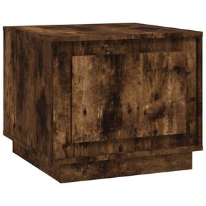vidaXL Table basse ch&ecirc;ne fum&eacute; 51x50x44 cm bois d'ing&eacute;nierie