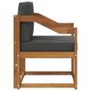 vidaXL Canap&eacute; d&rsquo;ext&eacute;rieur Bois d'acacia massif et polyester Naturel