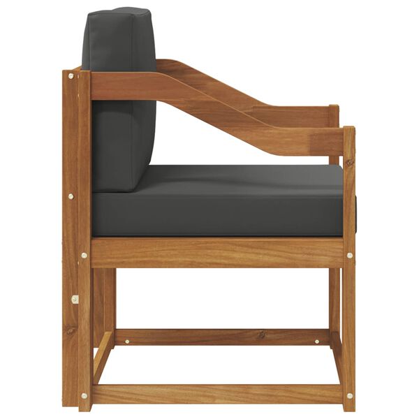 vidaXL Canap&eacute; d&rsquo;ext&eacute;rieur Bois d'acacia massif et polyester Naturel