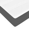 vidaXL Cadre de lit avec matelas Gris foncé 100 x 200 cm tissu