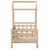 vidaXL Lit de jour avec toit sans matelas 90x200 cm bois massif