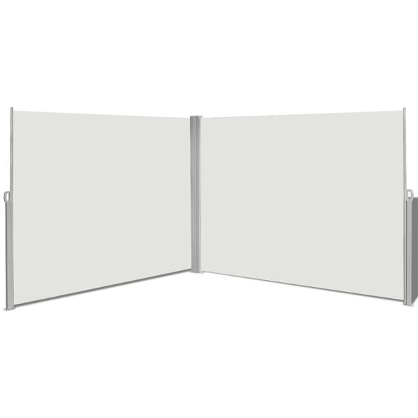 vidaXL Auvent latéral rétractable 180x600 cm Crème