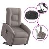 vidaXL Fauteuil inclinable de massage Taupe Tissu
