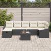 vidaXL Ensemble de canap&eacute; de jardin 8 pcs Noir 55 x 62 x 69 cm