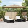 vidaXL Parasol de jardin avec mât en acier marron 388x388x248 cm