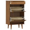 vidaXL Armoire &agrave; chaussures MOLDE Marron 59,5x35x103 cm Bois de pin