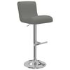 vidaXL Tabourets de bar lot de 2 gris similicuir