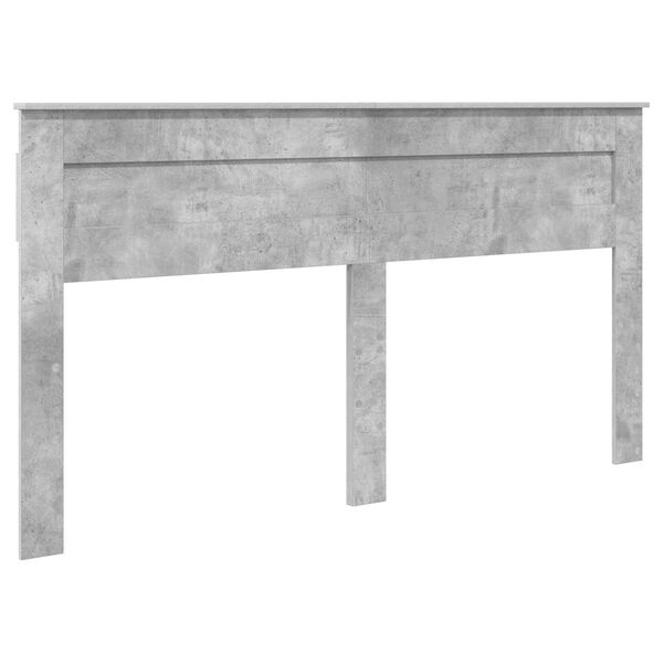 vidaXL T&ecirc;te de lit Gris b&eacute;ton 200 cm Bois d'ing&eacute;nierie