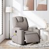 vidaXL Fauteuil de massage inclinable &eacute;lectrique Taupe Tissu