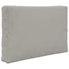 vidaXL Coussin de canap&eacute; d'ext&eacute;rieur 3 pcs Gris Polyester