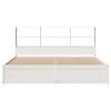 vidaXL Cadre de lit sans matelas blanc 200x200 cm bois massif de pin