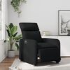 vidaXL Fauteuil inclinable &eacute;lectrique Noir Similicuir