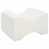 vidaXL Knee Pillow Blanc Mousse &agrave; m&eacute;moire et polyester
