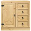 vidaXL Armoire avec tiroir SKI Brun Miel 80 x 46 x 81 cm Pin massif