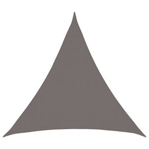 vidaXL Voile d'ombre Triangulaire 2 x 2 x 2 m HDPE Gris clair