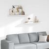 vidaXL &Eacute;tag&egrave;res flottantes 2 pcs ch&ecirc;ne et blanc 80x23,5x3,8 cm MDF