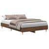 vidaXL Cadre de lit sans matelas ch&ecirc;ne marron 120x190 cm