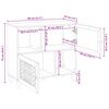 vidaXL Buffet Blanc 33,5 x 80 x 75 cm