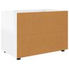 vidaXL Armoire de rangement Blanc brillant 80 x 48 x 57 cm