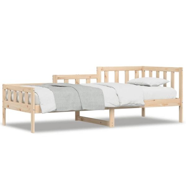vidaXL Lit de jour sans matelas 90x190 cm bois de pin massif