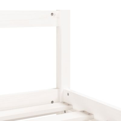 vidaXL Cadre de lit enfant tiroirs blanc 80x200 cm bois de pin massif