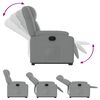 vidaXL Fauteuil inclinable Gris clair Tissu