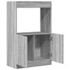 vidaXL Buffet haut sonoma gris 63x33x100 cm bois d'ing&eacute;nierie