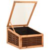 vidaXL Serre 60x80x45 cm Bois de pin massif et saule