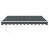 vidaXL Auvent r&eacute;tractable anthracite 3x2,5 m tissu et aluminium