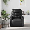 vidaXL Fauteuil de massage inclinable Noir Similicuir