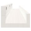 vidaXL &Eacute;tag&egrave;res murales 2 pcs Blanc 110x12x9 cm Bois de pin massif