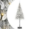 vidaXL Sapin de No&euml;l avec 300 LED Blanc 210 cm PE et Acier