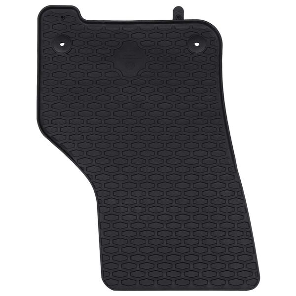 vidaXL Tapis de voiture 4 pcs Noir Caoutchouc