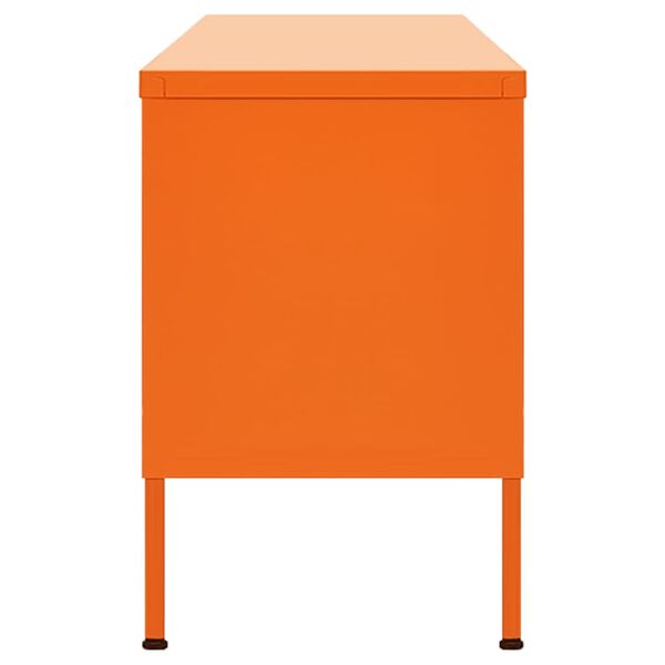 vidaXL Meuble TV Orange 105x35x50 cm Acier