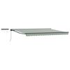 vidaXL Auvent r&eacute;tractable &eacute;lectrique Vert, Blanc, Anthracite 5 &times; 3,5 m