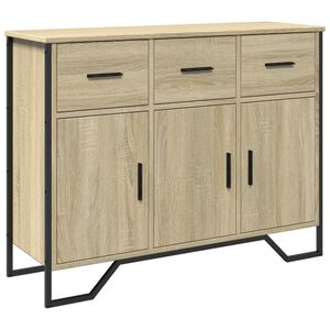 vidaXL Buffet ch&ecirc;ne sonoma 97x32,5x74,5 cm bois d'ing&eacute;nierie