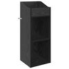 vidaXL Meuble &agrave; vinyles Ch&ecirc;ne noir 36 x 36 x 95,5 cm Bois d'ing&eacute;nierie