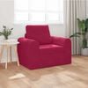 vidaXL Canap&eacute;-Lit Bordeaux 98 x 71 x 83 cm Velours