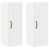 vidaXL Meuble mural PORTO 2 pc Blanc Bois d'ing&eacute;nierie