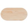 vidaXL Plateau de table 80x40x2,5 cm Bois massif Pin Ovale