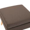 vidaXL Repose-pied Marron Tissu