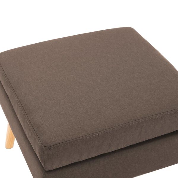 vidaXL Repose-pied Marron Tissu