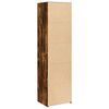 vidaXL Buffet haut chêne fumé 50x41x185 cm bois d'ingénierie